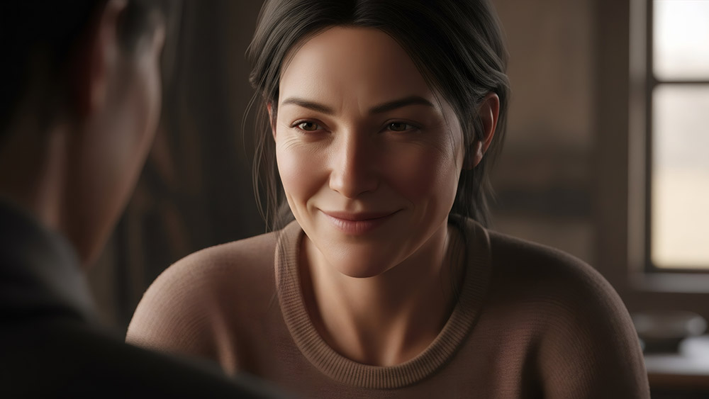 ifshd a young woman smiling at her partner